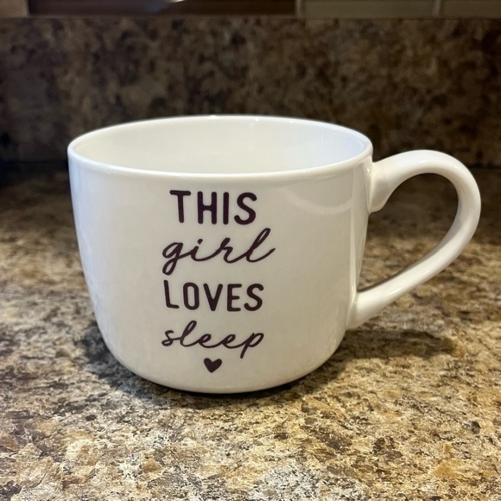 Opalhouse This Girl Loves Sleep Porcelain Mug Coffee Cup 14 oz.